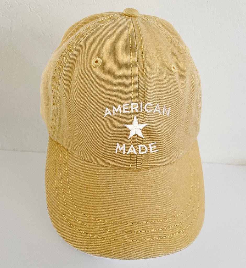 American Made Embroidered Baseball Dad Cap