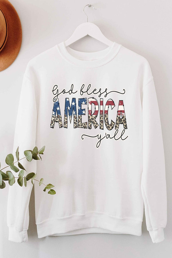 America Vibes Sweatshirt, Retro Boho Vintage Sweatshirt