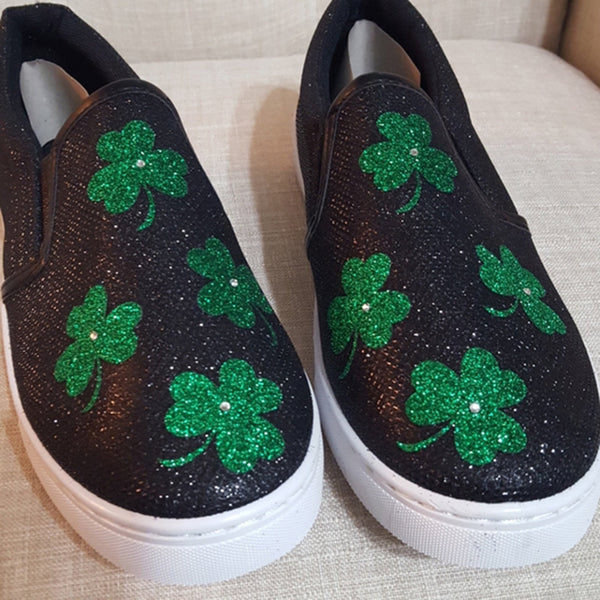 ST.Patrick's Day Youth slip on shoes /st.patrick's day kids shoes