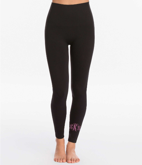 Personalized Monogram Embroidered Leggings