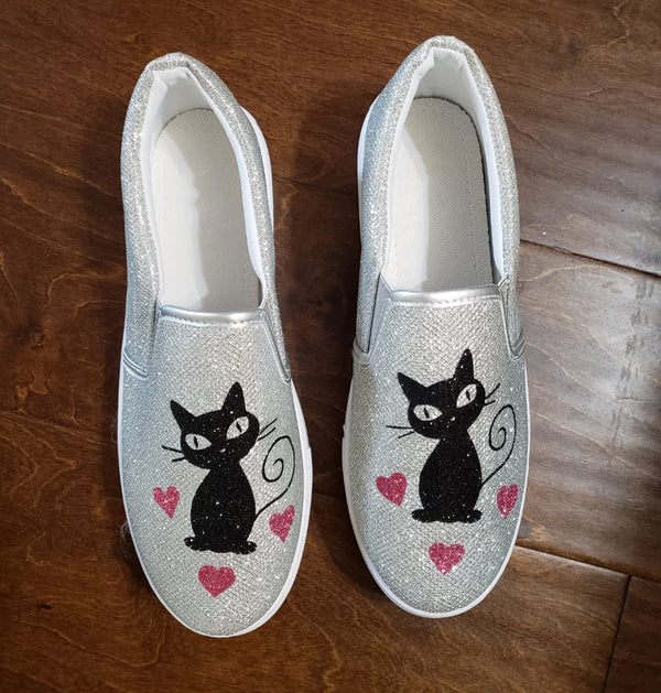 Cat mom Fur slide /C at mom  furry shoes /Cat mom shoes