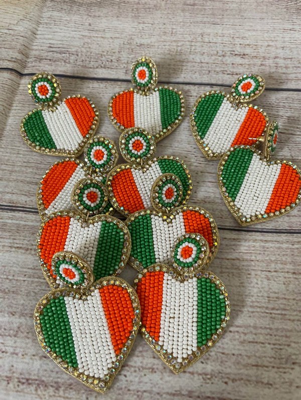 St Patrick’s day Earrings-Shamrocks Earrings-Clover Earrings -St Patty’s day