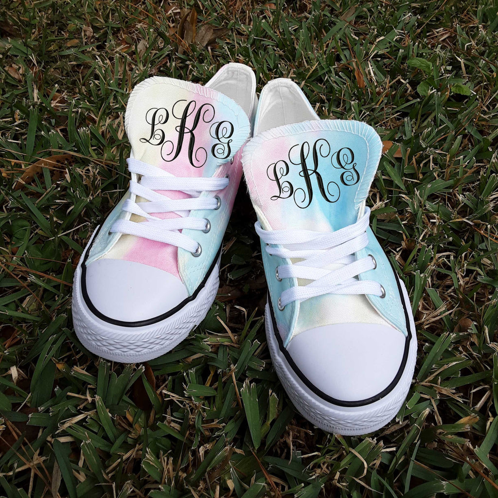 Monogram Canvas Sneaker Shoes Personalized Womens Shoes 