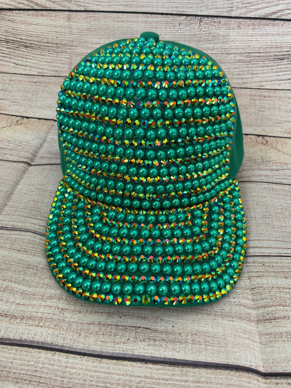 ST.Patrick's Day Hat, Cap, Baseball,  ST.Patrick's Day  Bling, Rhinestone ST.Pat