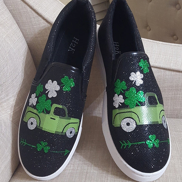 St.packrick day shoes/Buffalo plaid Truck shoes