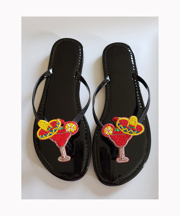 Women's slippers/  beads sandals/Sunflowers Casual Flat Thong Flip Flops Sandals