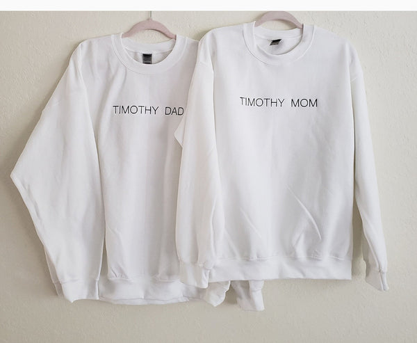 Mama Dad Sweatshirt | Family Hospital Outfit Mom Dad | Baby Reveal Ideas | Pregn