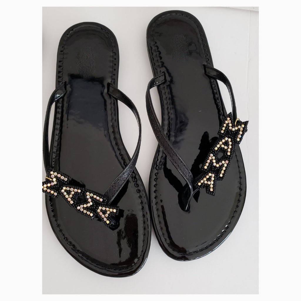 Women's slippers/ MA MA sandals/ Casual Flat Thong Flip Flops Sandals Sassy / Wo