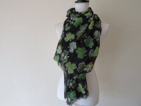 ST.Patrick's Day scarf/Personalized Embroidered scarf