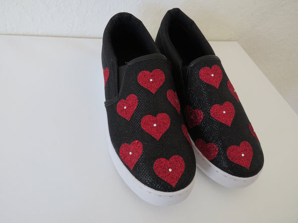Valentine'sDay shoes /Heart love glitter shoes