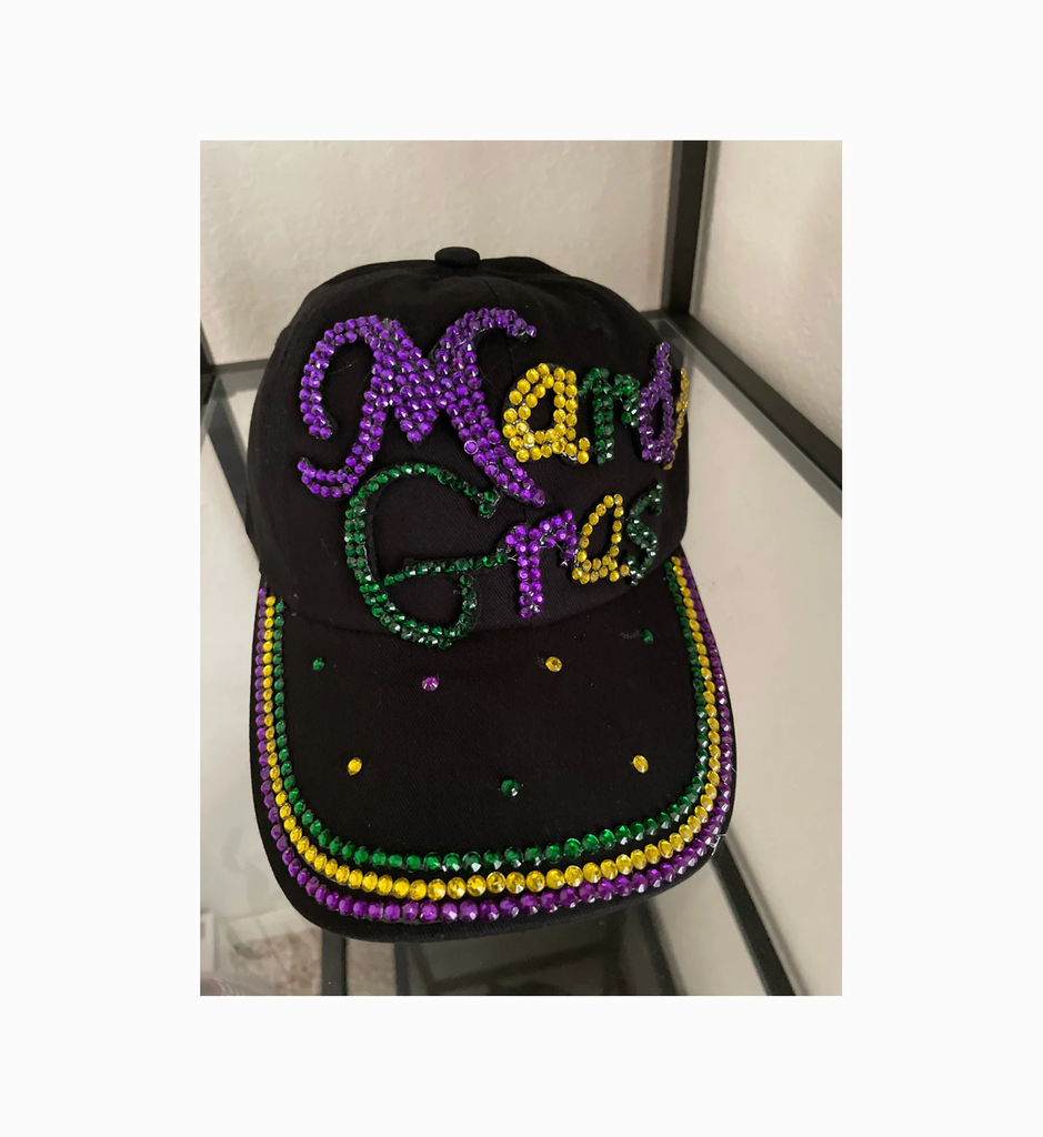 Mardi Gras Hat, Cap, Baseball, Mardi Gras, New Orleans, Bling, Rh