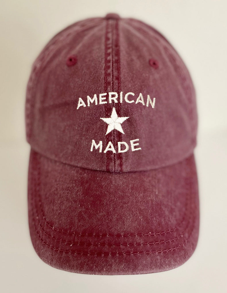 American Made Embroidered Baseball Dad Cap