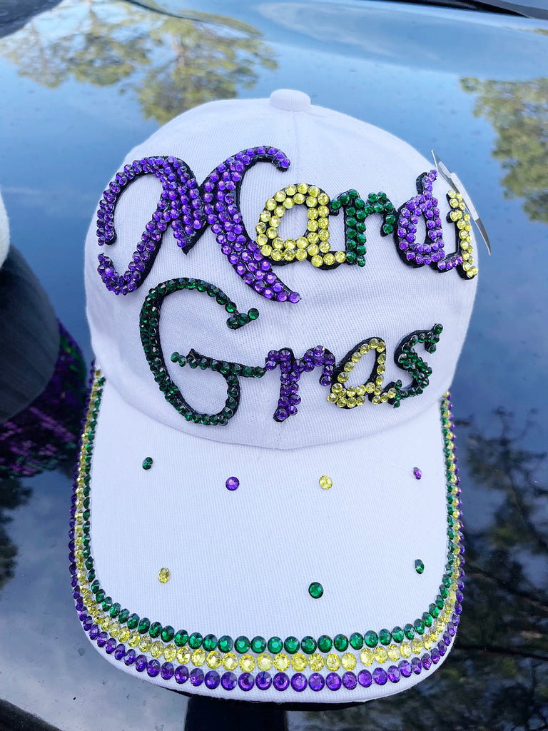 Mardi Gras Hat, Cap, Baseball, Mardi Gras, New Orleans,   Bling,