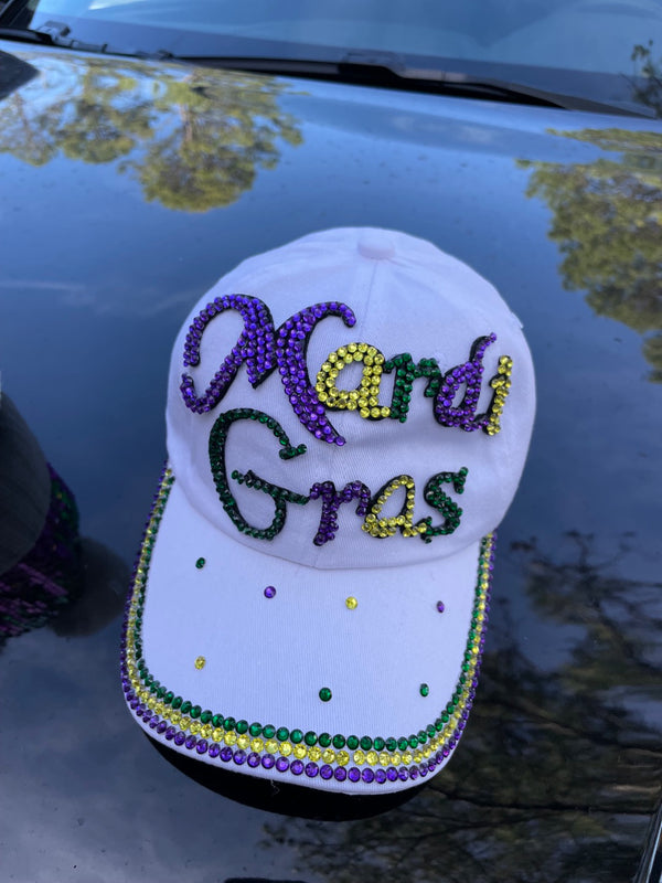 Mardi Gras Hat, Cap, Baseball, Mardi Gras, New Orleans,   Bling,