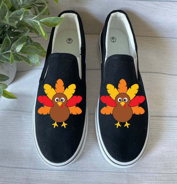 Thanksgiving Turkey slip on shoes