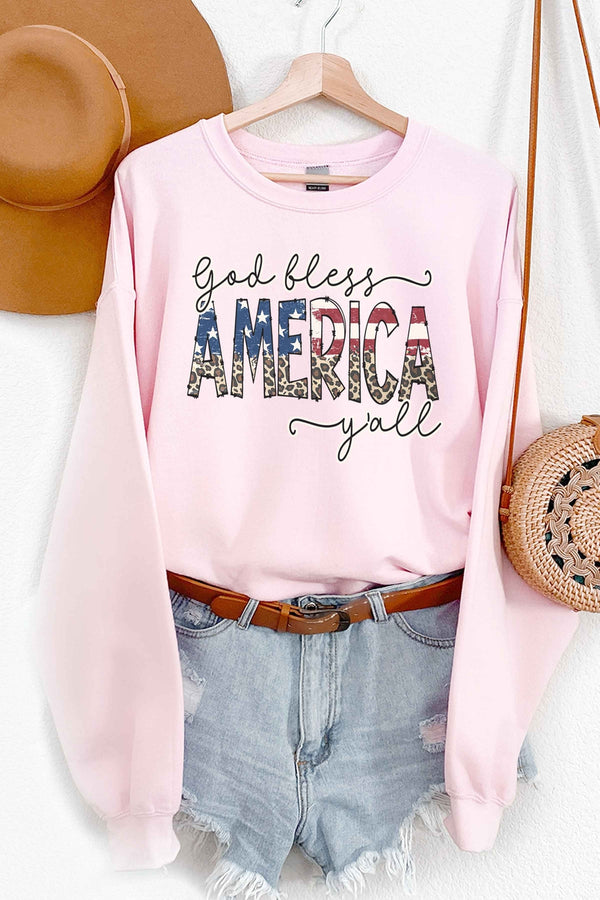 America Vibes Sweatshirt, Retro Boho Vintage Sweatshirt