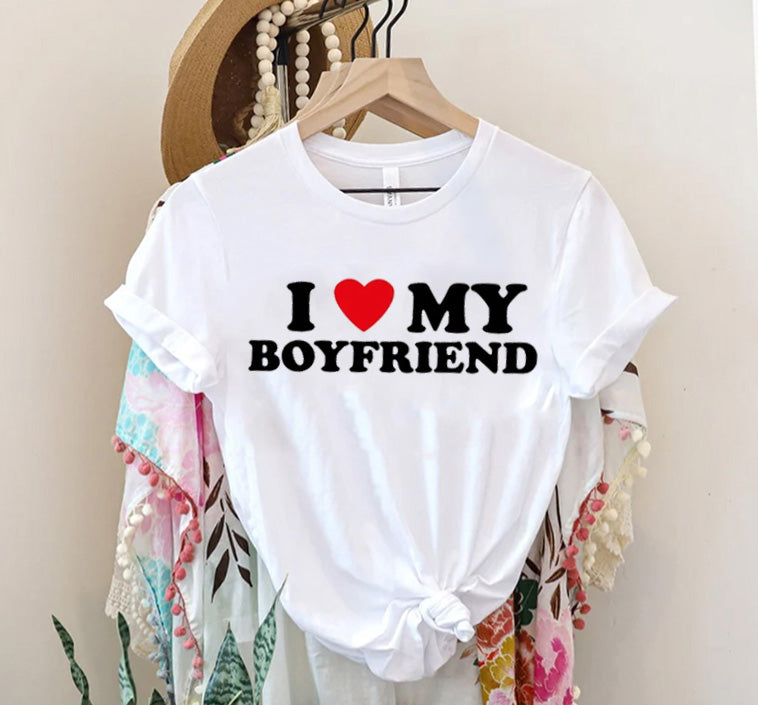 I Love My Girlfriend , I Love My Boyfriend Tshirt, I Heart My Boyfriend,I Heart My Girlfriend,Valentine's Day Shirt,Valentine Gift