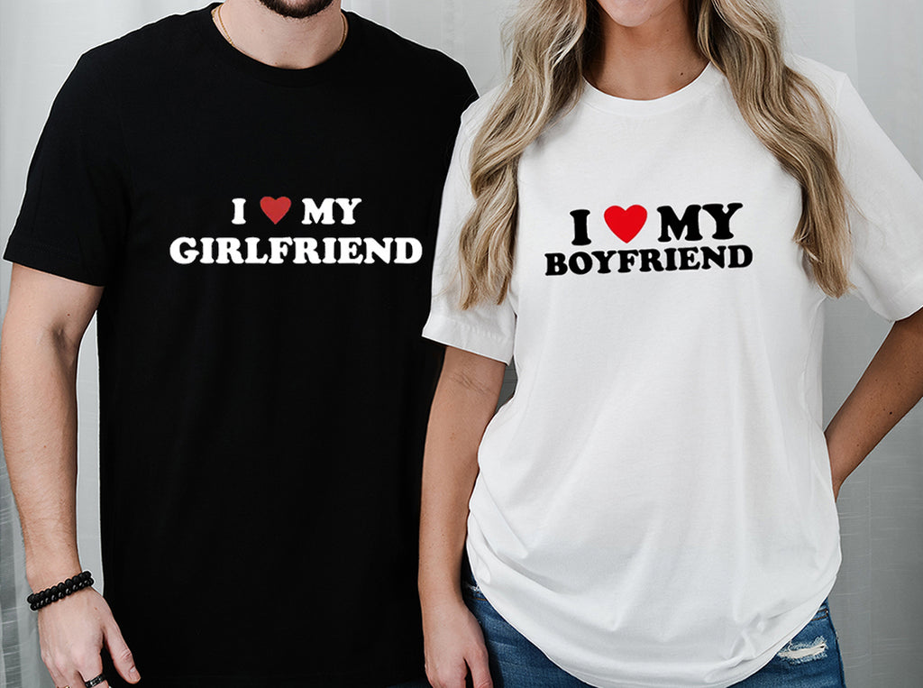 I Love My Girlfriend T-Shirts for Sale