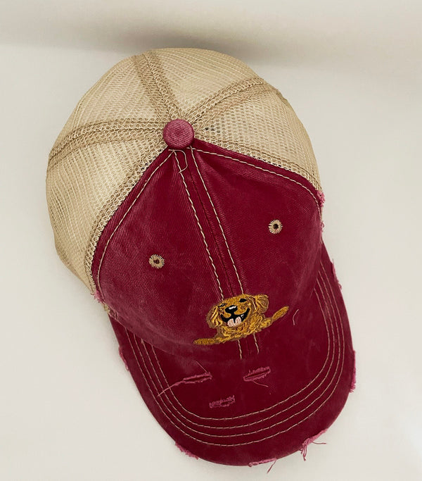 Golden Retriever Dog Embroidery hat /Personalized hat /Dog mom hat/Dog Cap