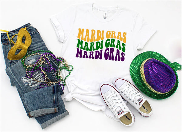 Mardi Gras Shirt/ New Orleans Tee/Mardi Gras T-Shirt, Mardi Gras Celebration Shirt, Fat Tuesday Gift Shirt, Funny Carnival Tee, Festival Shirt, Purple Green Gold Tee