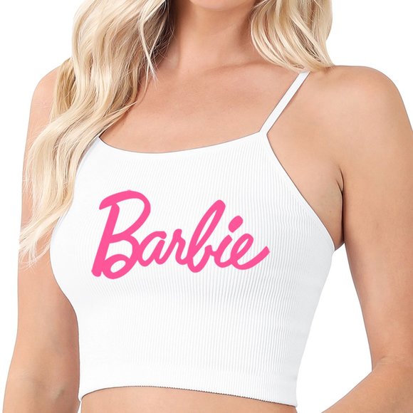 Barbie™ Graphic Cropped Raglan Tee