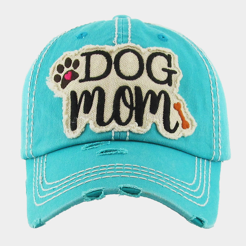 Distressed Dog Mom Baseball Hat Women, Christmas Gift, Dog Lover Gift, Dog Mama