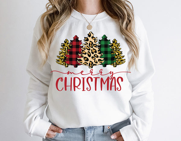 Merry Christmas Crewneck Sweatshirt, Western Christmas ,Happy Holidays Country Christmas,Holiday,Western Crewneck Sweatshirt