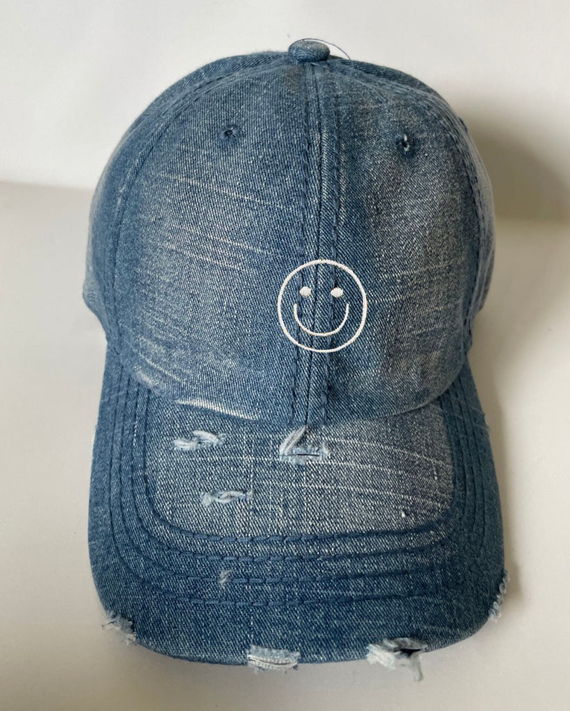 Smily face Vintage Baseball Cap